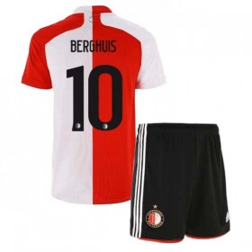 Divisa di Calcio Feyenoord Rotterdam Steven Berghuis 10 Bambino Prima 2020-2021